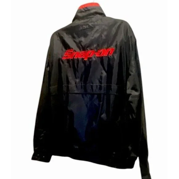 SnapOn Jacket Men’s Size XL Black Zip Snap Multiple Pockets Logo Embroidery - Picture 2 of 16